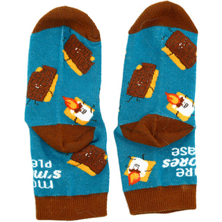 S'mores S/M Youth Cotton Blend Crew Socks