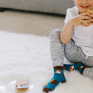 S'mores S/M Youth Cotton Blend Crew Socks