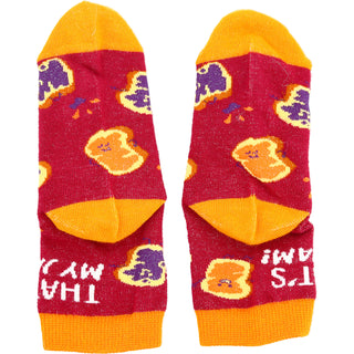 PB & J S/M Youth Cotton Blend Crew Socks