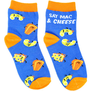 Mac n' Cheese M/L Youth Cotton Blend Crew Socks