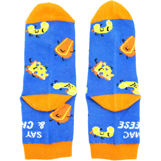 Mac n' Cheese S/M Youth Cotton Blend Crew Socks