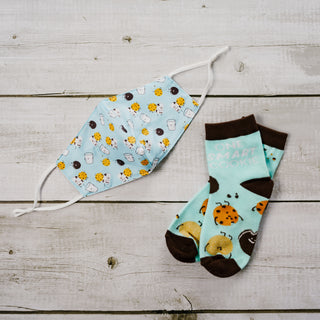 Cookies S/M Youth Cotton Blend Crew Socks