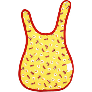 Eggs and Bacon Yellow Reversible Bib 6 Months - 3 Years
