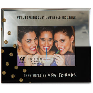 New Friends 7" x 9" Mirror Photo (4" x 6") Frame