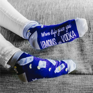 Vodka Soda Cotton Blend Ankle Socks