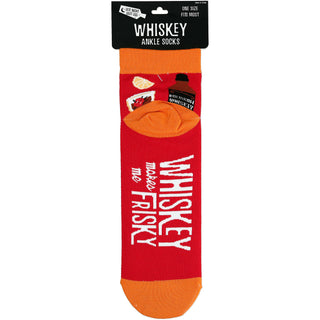 Whiskey Cotton Blend Ankle Socks