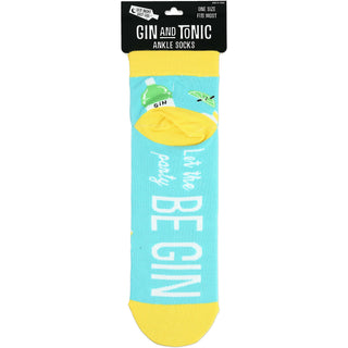 Gin and Tonic Cotton Blend Ankle Socks