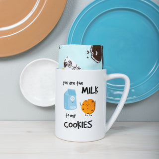 Milk to My Cookies 18 oz Mug and Sock Set