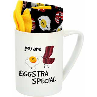 Eggstra Special 18 oz Mug and Sock Set