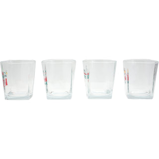 Holiday Rocks Glasses 10 oz Rocks Glasses (Set of 4 )