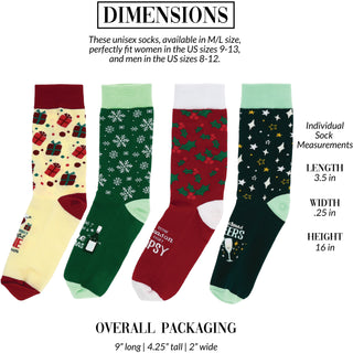 Christmas Wine Unisex Crew Socks
(Set of 4 )