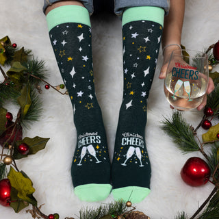 Christmas Wine Unisex Crew Socks (Set of 4 )