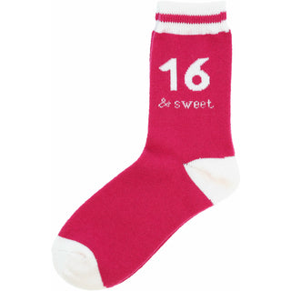 16 & Sweet Ladies Crew Sock