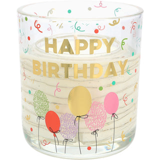 Happy Birthday 3.5 oz Candle with LED Accents