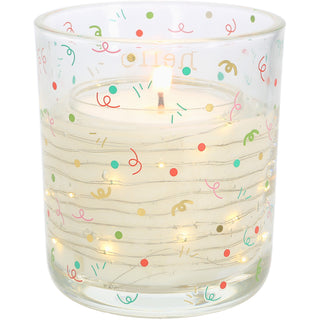 Hello 21 3.5 oz Candle with LED Accents