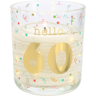 Hello 60 3.5 oz Candle with LED Accents