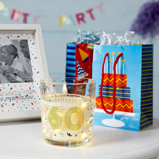 Hello 60 3.5 oz Candle with LED Accents