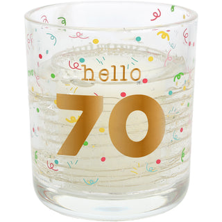 Hello 70 3.5 oz Candle with LED Accents