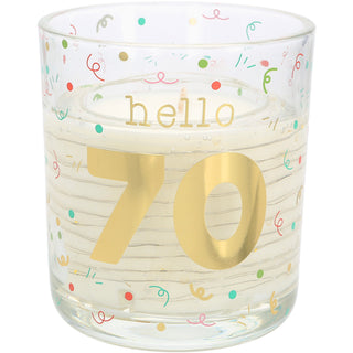 Hello 70 3.5 oz Candle with LED Accents