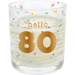 Hello 80 3.5 oz Candle with LED Accents