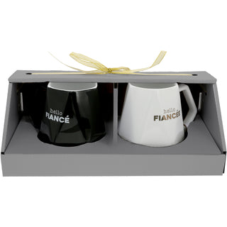 Hello Fiancé 17 oz Geometric Cup (Set of 2)