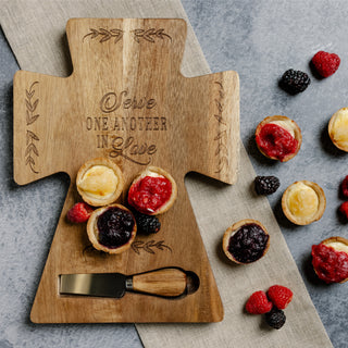 Serve 12" Acacia Cheese/Bread Board Set