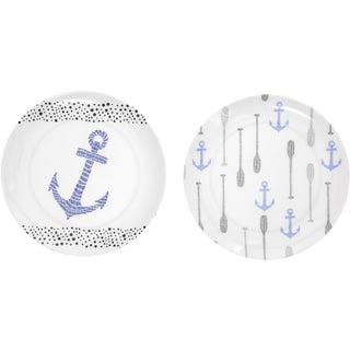 Lake 8" Melamine Appetizer Plates (Set of 2)