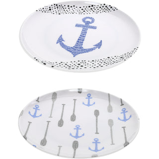 Lake 8" Melamine Appetizer Plates (Set of 2)
