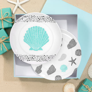 Beach 8" Melamine Appetizer Plates (Set of 2)