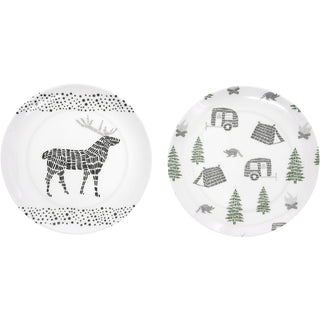 Camp 8" Melamine Appetizer Plates (Set of 2)