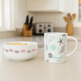 Coastal 6.25" Melamine Bowls (Set of 2)