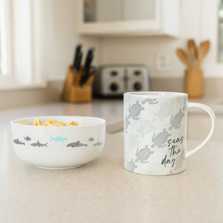 Beach 6.25" Melamine Bowls (Set of 2)