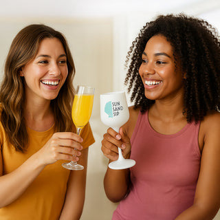 Sun Sand Sip 13 oz Silicone Stemmed Wine Glass