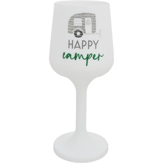 Happy Camper 13 oz Silicone Stemmed Wine Glass