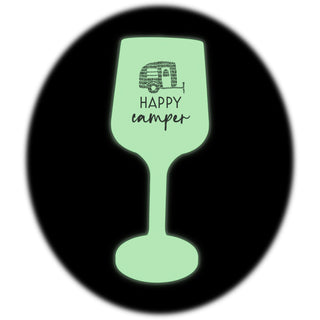 Happy Camper 13 oz Silicone Stemmed Wine Glass