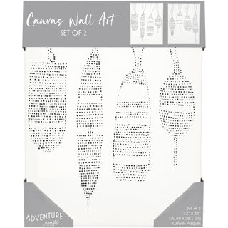 Lake 12" x 15" Embroidered Plaques (Set of 2)