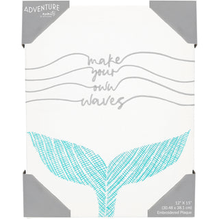 Make Waves 12" x 15" Embroidered Plaque