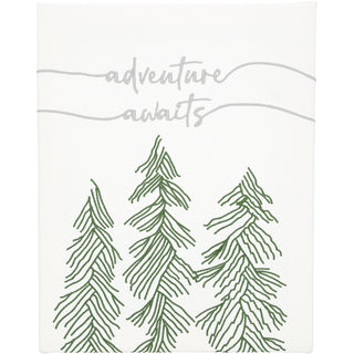 Adventure Awaits 12" x 15" Embroidered Plaque