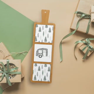 Camp 16.5" Bamboo & Ceramic Tile Trivet