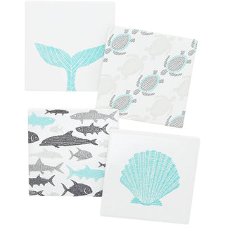 Beach 4" Ceramic Coasters (Set of 4)