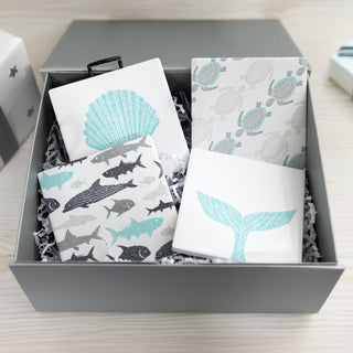 Beach 4" Ceramic Coasters (Set of 4)