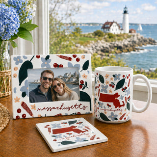 Massachusetts 4" Coaster