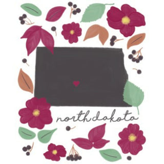 North Dakota 4" Coaster