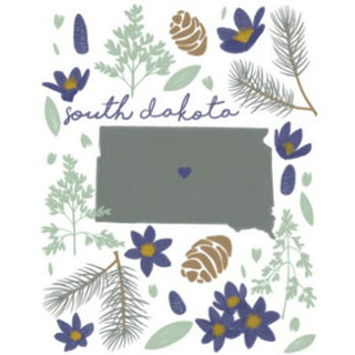 South Dakota 4" Coaster