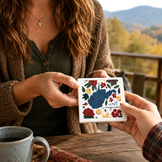 West Virginia 4" Coaster