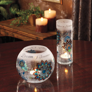 Miracles 6" Glass Cyl. Candle Holder