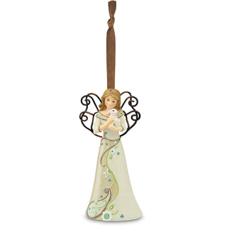 Kindness 4.5" Angel with Bunny Ornament