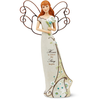 Home Angel 12" Angel Holding Bouquet