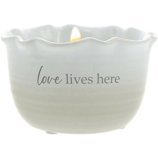 Love Lives Here 11 oz - 100% Soy Wax Reveal Candle Scent: Tranquility