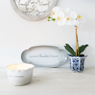 Love Lives Here 11 oz - 100% Soy Wax Reveal Candle Scent: Tranquility
